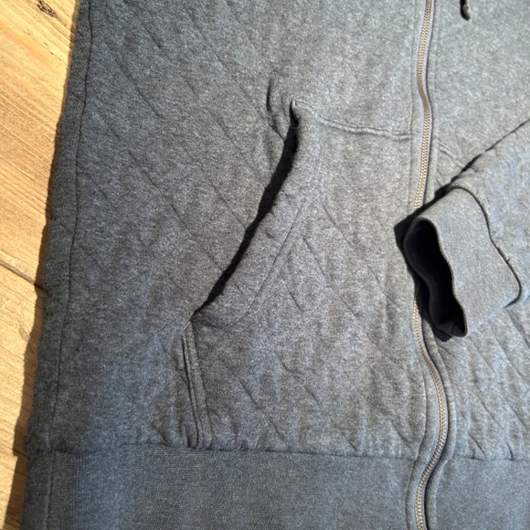 Patagonia Organic Cotton Quilt Full-Zip Hoodie - Men's Medium, in Charcoal - Picture 5 of 11
